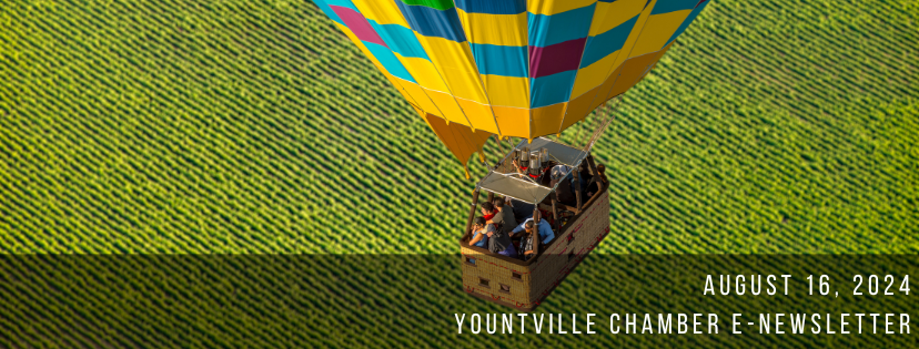 Yountville Chamber: August 16 Newsletter