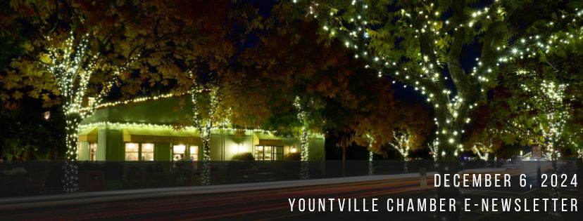 Yountville Chamber: December 6 Newsletter